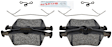 2011 Jaguar XJ - Rear Semi-metallic Brake Pad Set, 5.0L 8Cyl, Quietcast Premium Series