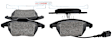 BP1107 Front QuietCast Series Semi-metallic Brake Pad Set