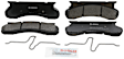 1989 Ford E-350 Econoline Club Wagon - Front Semi-metallic Brake Pad Set, 4.9L 6Cyl, Quietcast Premium Series