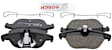 2013 Mercedes Benz C300 - Rear Semi-metallic Brake Pad Set, 3.5L 6Cyl, Quietcast Premium Series