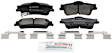2008 Pontiac G8 - Rear Ceramic Brake Pad Set, 6.0L 8Cyl, Quietcast Premium Series