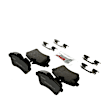 2007 Mercedes Benz B200 - Front Semi-metallic Brake Pad Set, 2.0L 4Cyl, QuietCast Series