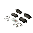 2007 Mercedes Benz B200 - Front Semi-metallic Brake Pad Set, 2.0L 4Cyl, QuietCast Series