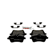 2007 Mercedes Benz B200 - Front Semi-metallic Brake Pad Set, 2.0L 4Cyl, QuietCast Series