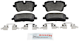 2018 Audi S8 - Rear Organic Brake Pad Set, With Cast Iron Brakes, QuietCast Series