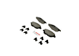 BP1778 Front QuietCast Series Semi-metallic Brake Pad Set