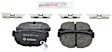 1985 Nissan 300ZX - Rear Ceramic Brake Pad Set, 3.0L 6Cyl, Quietcast Premium Series