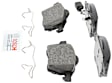 BP687A Front Quietcast Premium Series Semi-metallic Brake Pad Set