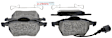 BP687A Front Quietcast Premium Series Semi-metallic Brake Pad Set