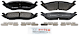 2008 Dodge Durango - Rear Semi-metallic Brake Pad Set, 5.7L 8Cyl, Quietcast Premium Series
