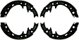 1972 Ford LTD - Front Brake Shoe Set, 3.9L 6Cyl, With 13 (in) Diameter Brake Drum, Blue Series
