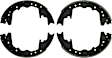 1975 Ford F-250 - Rear Brake Shoe Set, 4.9L 6Cyl, With 12.00 (in) x 2.50 (in) Brake Drum, Blue Series