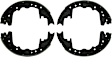 BS358R Brake Shoe Set, Blue Series