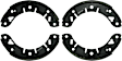 1973 MG MGB - Rear Brake Shoe Set, 3.5L 8Cyl, Blue Series