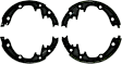 BS449 Parking Brake Shoe - Direct Fit, 2-Wheel Set