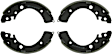 BS576 Rear Brake Shoe Set, Blue Series