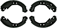 BS593 Rear Brake Shoe Set, Blue Series