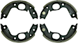 BS768 Parking Brake Shoe - Direct Fit, 2-Wheel Set