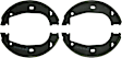 BS818 Parking Brake Shoe - Direct Fit, 2-Wheel Set