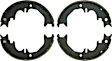 BS850 Parking Brake Shoe - Direct Fit, 2-Wheel Set
