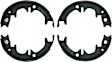 BS859 Parking Brake Shoe - Direct Fit, 2-Wheel Set
