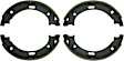 BS868 Parking Brake Shoe - Direct Fit, 2-Wheel Set