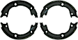 BS873 Parking Brake Shoe - Direct Fit, 2-Wheel Set