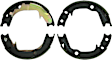 BS889 Parking Brake Shoe - Direct Fit, 2-Wheel Set