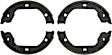 BS890 Parking Brake Shoe - Direct Fit, 2-Wheel Set
