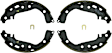 BS917 Rear Brake Shoe Set, Blue Series