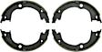 BS932 Parking Brake Shoe - Direct Fit, 2-Wheel Set
