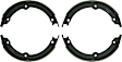 BS943 Parking Brake Shoe - Direct Fit, 2-Wheel Set