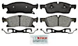BSD1455 Front Severe Duty Series Semi-metallic Brake Pad Set