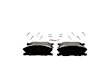 BSD1767 Front Severe Duty Series Semi-metallic Brake Pad Set