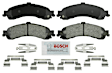 BSD834 Rear Severe Duty Series Semi-metallic Brake Pad Set