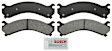 2010 Chevrolet Silverado 3500 HD - Rear Semi-metallic Brake Pad Set, 6.6L 8Cyl, With 12000 (lb) Gross Vehicle Weight (GVW), Severe Duty Series