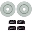 C1001251441 2-Wheel Set Front Brake Disc and Pad Kit, 355.2 mm QuietCast Series, Includes (1) Brake Pad Set and (2) Brake Disc