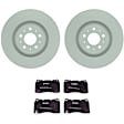 C1001521382 2-Wheel Set Brake Disc and Pad Kit, 329.9 mm QuietCast Series, Includes (1) Brake Pad Set and (2) Brake Disc