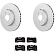 C1001531532 2-Wheel Set Front Brake Disc and Pad Kit, 321 mm QuietCast Series, Includes (1) Brake Pad Set and (2) Brake Disc