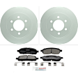 C1011200326 2-Wheel Set Front Brake Disc and Pad Kit, 330 mm QuietCast Series, Includes (1) Brake Pad Set and (2) Brake Disc