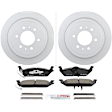 C1012201535 2-Wheel Set Rear Brake Disc and Pad Kit, 348 mm QuietCast Series, Includes (1) Brake Pad Set and (2) Brake Disc