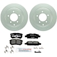C1037161486 2-Wheel Set Rear Brake Disc and Pad Kit, 302 mm QuietCast Series, Includes (1) Brake Pad Set and (2) Brake Disc