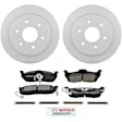 C1041401057 2-Wheel Set Rear Brake Disc and Pad Kit, 319.5 mm QuietCast Series, Includes (1) Brake Pad Set and (2) Brake Disc