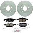 C1044340892 2-Wheel Set Front Brake Disc and Pad Kit, 277.9 mm QuietCast Series, Includes (1) Brake Pad Set and (2) Brake Disc