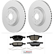 C1044531425 2-Wheel Set Front Brake Disc and Pad Kit, 320 mm QuietCast Series, Includes (1) Brake Pad Set and (2) Brake Disc