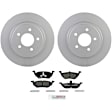 C1055200434 2-Wheel Set Rear Brake Disc and Pad Kit, 301.8 mm QuietCast Series, Includes (1) Brake Pad Set and (2) Brake Disc