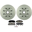C1069201413 2-Wheel Set Front Brake Disc and Pad Kit, 347 mm RWD QuietCast Series, Includes (1) Brake Pad Set and (2) Brake Disc