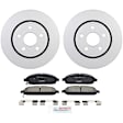 C1080160220 2-Wheel Set Front Brake Disc and Pad Kit, 328 mm QuietCast Series, Includes (1) Brake Pad Set and (2) Brake Disc