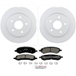 C1084160153 2-Wheel Set Brake Disc and Pad Kit, 335.9 mm QuietCast Series, Includes (1) Brake Pad Set and (2) Brake Disc