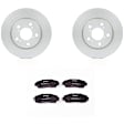 C1089260767 2-Wheel Set Front Brake Disc and Pad Kit, 296 mm QuietCast Series, Includes (1) Brake Pad Set and (2) Brake Disc